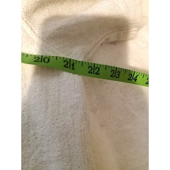 Zara Shirt Men's Size M Beige Cream Textured Woven Knit Thick Button Up - Picture 9 of 10